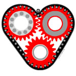 Red Mechanical Heart